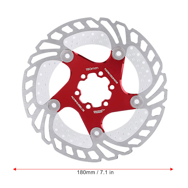 Rustfrit stål cykel skivebremse kølevæske rotor 180mm