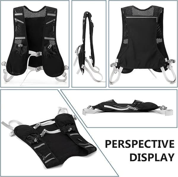 【BQ】Hydration Pack / Running Vest with Reflective Design – Lightweight & Comfortable for Running, Hiking, Cycling, Marathon