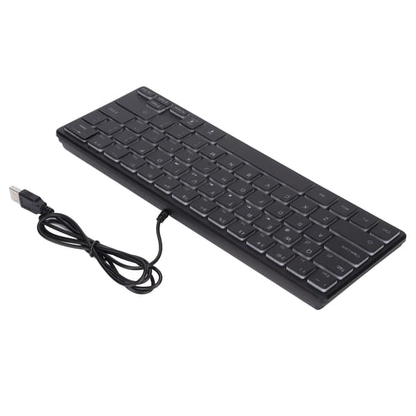 Kablet Gaming Tastatur 64 Taster Mini RGB 3 Baggrunde Desktop Notebook Computertilbehør