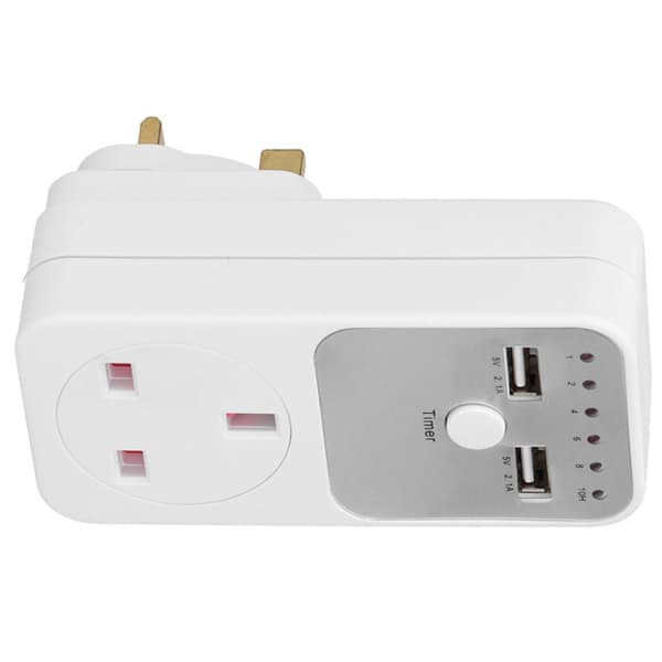 180V 260V USB Smart Digital Nedräkningstimer Dator Telefonladdare