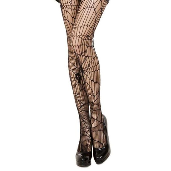 Gothic Skull Fishnet -sukat Halloween-karnevaaliasu, pidä kiinni
