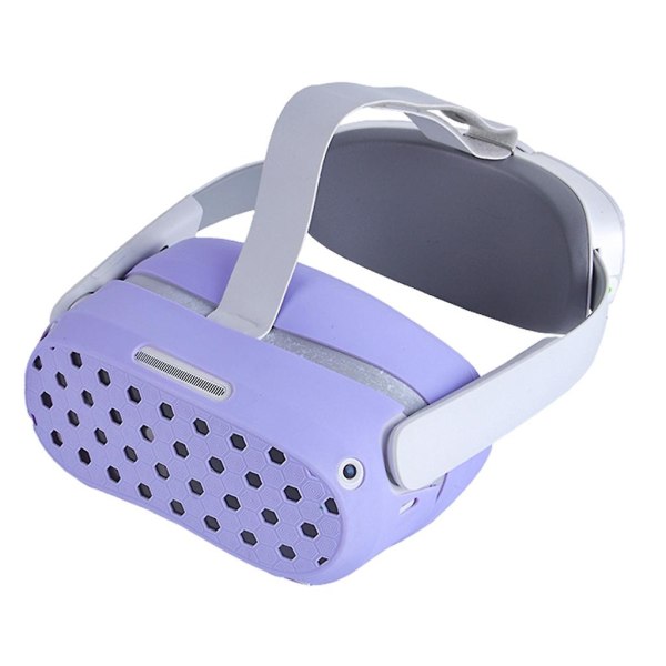 Slitstarkt Vr Headset Skyddsskal Frontskydd för Pico 4 Vr Headset Purple