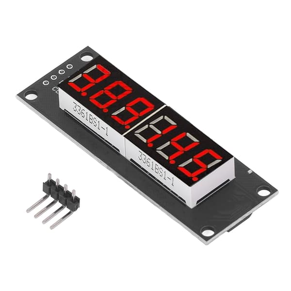 6-siffrig Rör LED Segmentdisplay TM1637 Drivrutin Digital Optoelektronisk Modul Röd 0.36in