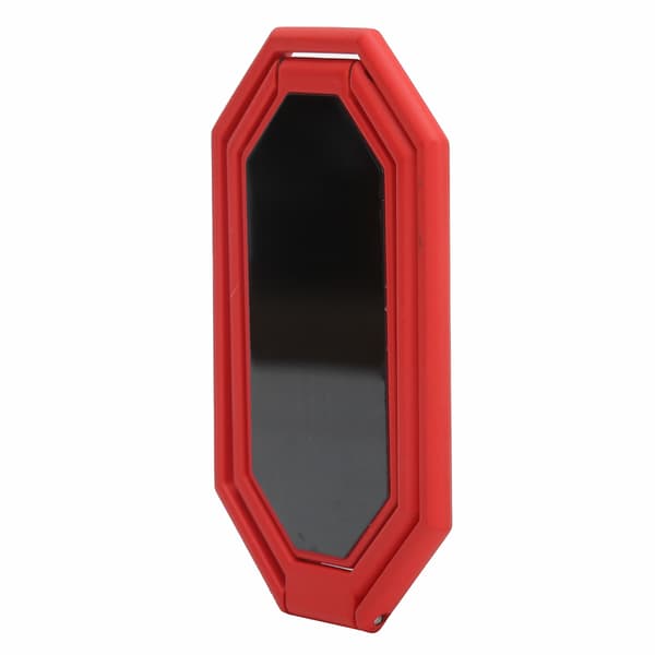 Rhombusformet telefonfingerringgrep 360° rotasjonsstativholder for magnetisk bilmontering Rød