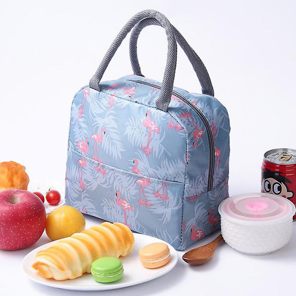 Barn Voksen Matpose Isolert Kjølebag Picnic Bag Skole Matboks Flamingo Flamingo