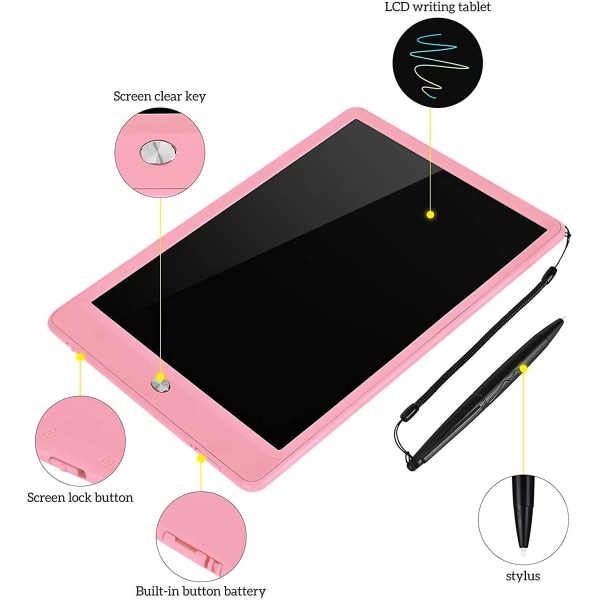 Tablet Sletbart Doodle Board Børn Genanvendelige tegneblokke Lille tavle