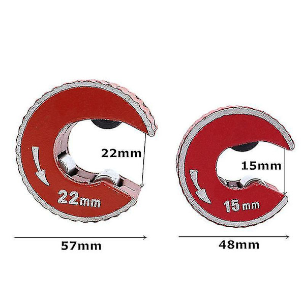 1 st Mini Runda Rör Skärare Aluminium Legering Kropp Självlåsande Aluminium Pvc Plast Rör Skärverktyg22cm