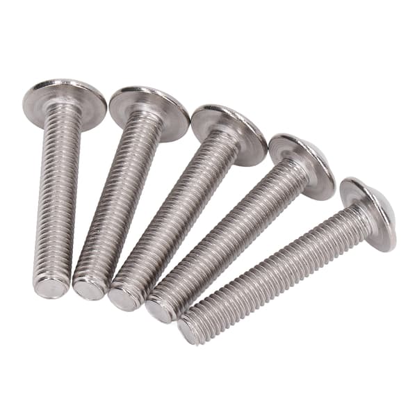 50 stk. Flangede knaphovedskruer A2‑70 Rustfrit stål Knaphoveder Socket Caps Bolte KitM8x50mm