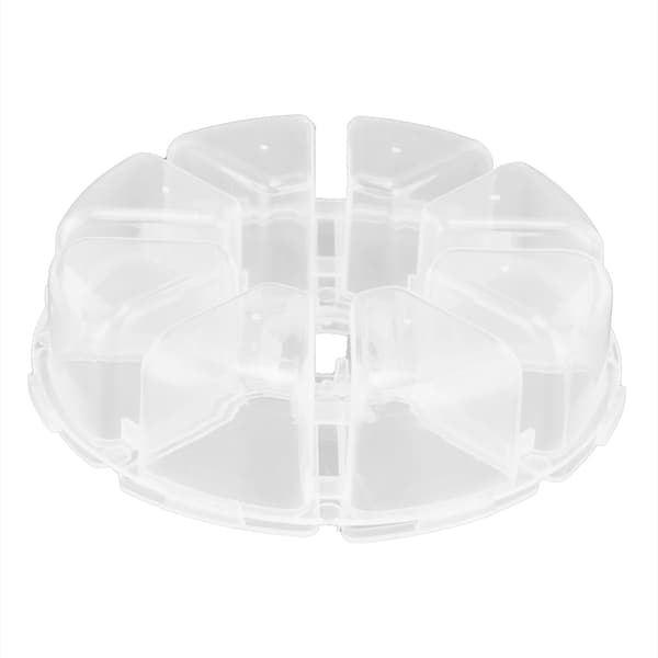 Smyckeskrin Plastmaterial Transparent MultiGrid Förvaringslåda för Handgjorda Lösa Pärlor
