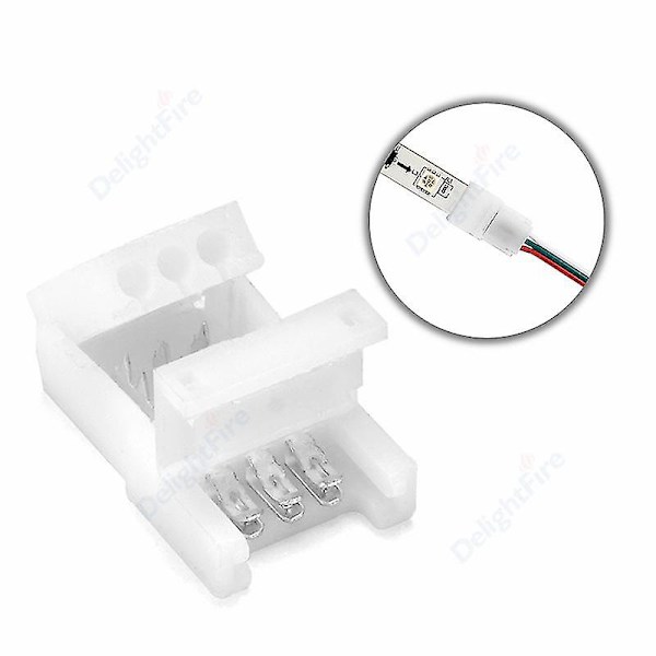 Led Strip Connector 2/3/4 Pin 8/10mm Justerbar vinkelkontakt för 3528/5050 Smd Rgb Led Strip Lights 90 Degree Corner Purple 10 pcs