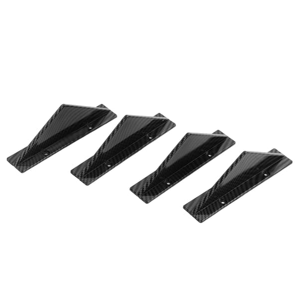 Sort Universal Bagagerumslæbe Diffusor Kit - Forbedre din bils stil med denne modificerede bagerste kofanger spoiler