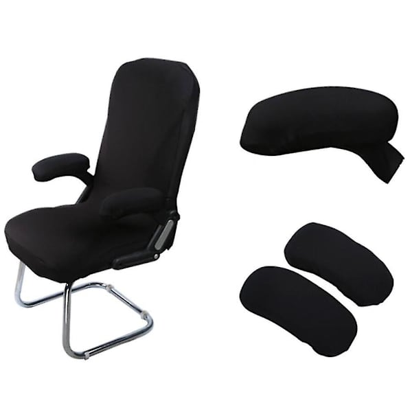 Kontorstol Armlænspude Ergonomisk Memory Foam Game Armlænsdæksel black