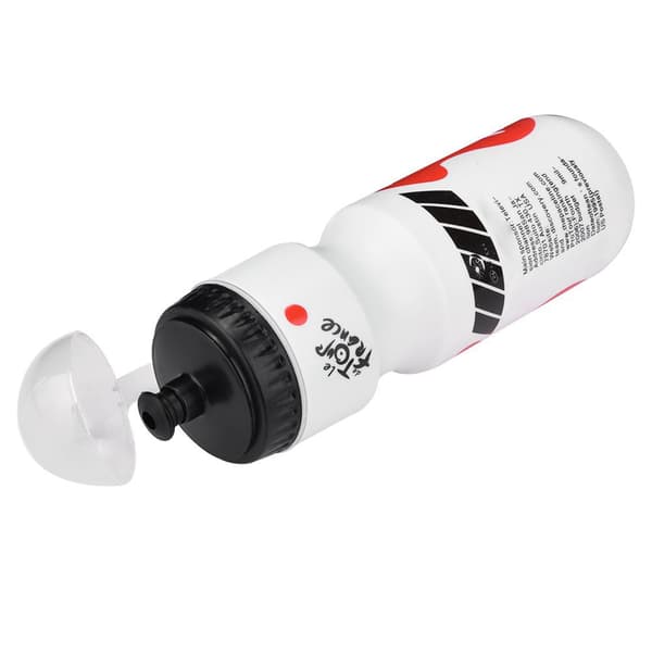 650 ml:n Vedenpullo Pyöränpidikkeellä, Maastopyörille (Valkoinen)