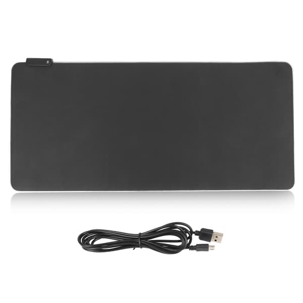 RGB Musematte 12 RGB Lyseffekter 400x900x4mm Musematte Vanntett Sammenleggbar Gaming Musematte for Datamaskin