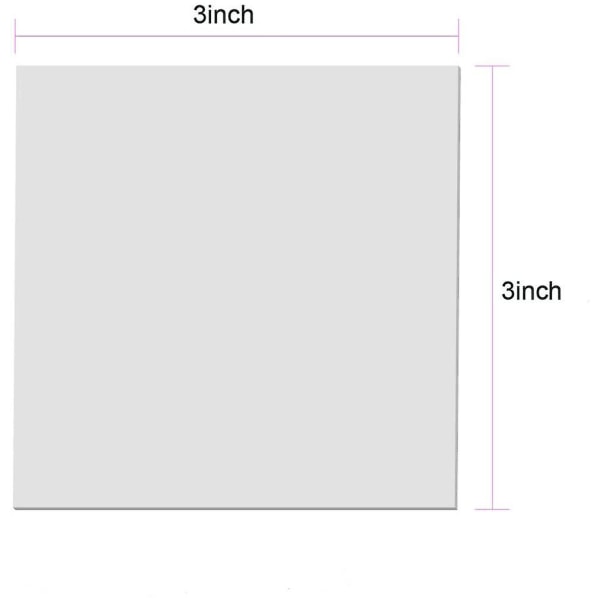 ny stil 100pcs Transparent Sticky Notes Self-stick Note Pads