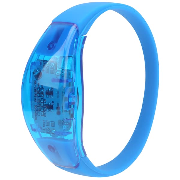 LED Lydstyret Nat Løbearmbånd Silikone Blinkende Armbånd Blå