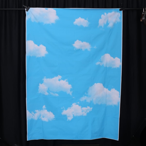 5x7ft blå sky vinyl fotografering baggrund Foto baggrund rekvisit til studie bluewhite