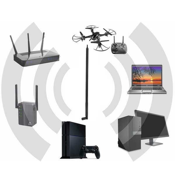 Omnidirektionel 16dBi Antenne 2400-2500MHz Frekvens Guldbelagt Interface Antenne