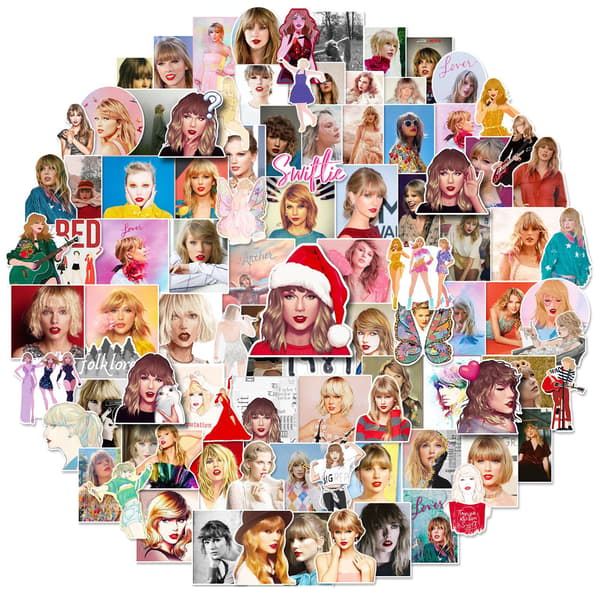 【BQ】Sanger Taylor Swift Personlighetsklistremerker, Sett med 1