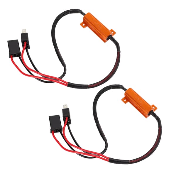 LED Decoder H7 Aluminium Hus Enkelt Modstandstråd LED Forlygte Fejl Decoder