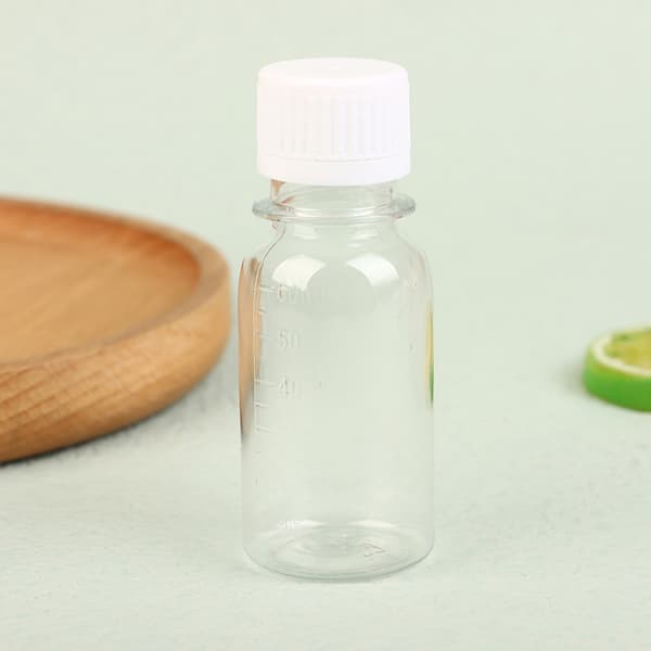 【BQ】5 st 60 ml små plastflaskor ingefärsshotsflaskor med lock M 5pcs