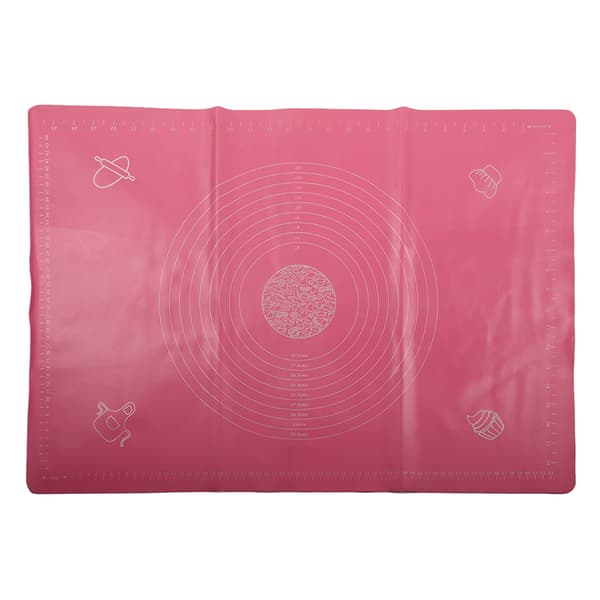 Silikon Non-Stick Kavlingsmatta 50x70cm Rosa Bakverkstillbehör