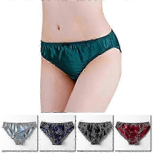 Damtrosa i satin - Lyxiga sidenunderkläder i stor storlek sky blue M