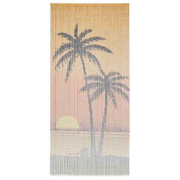 【BQ】vidaXL Bambus dørgardin 90x200 cm multifarvet multifärg multicolor