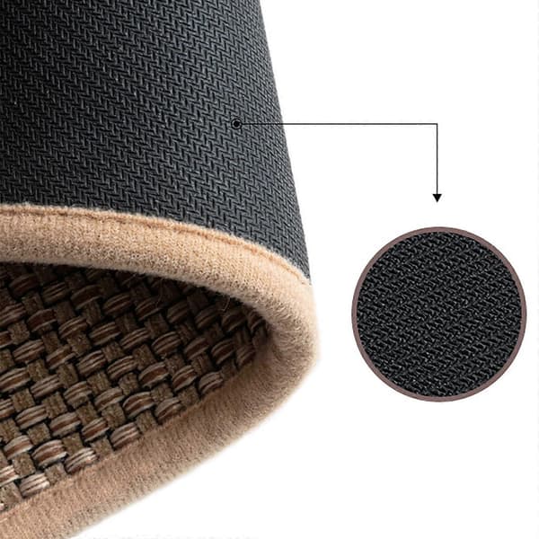 【BQ】Non-slip Kitchen Mat Waterproof Kitchen Rug Washable Floor Mat Home Decor Beige