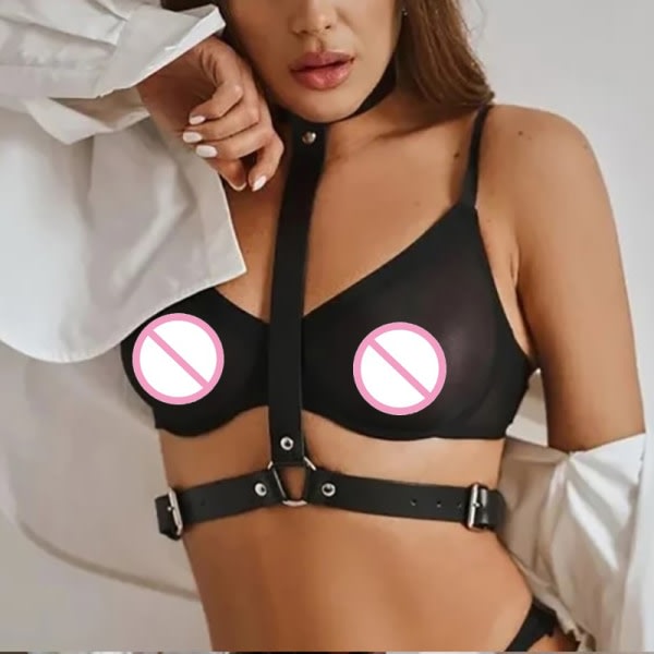 Den nye IC Sexy Body Sele Dame Garter Bdsm Leather Underwear