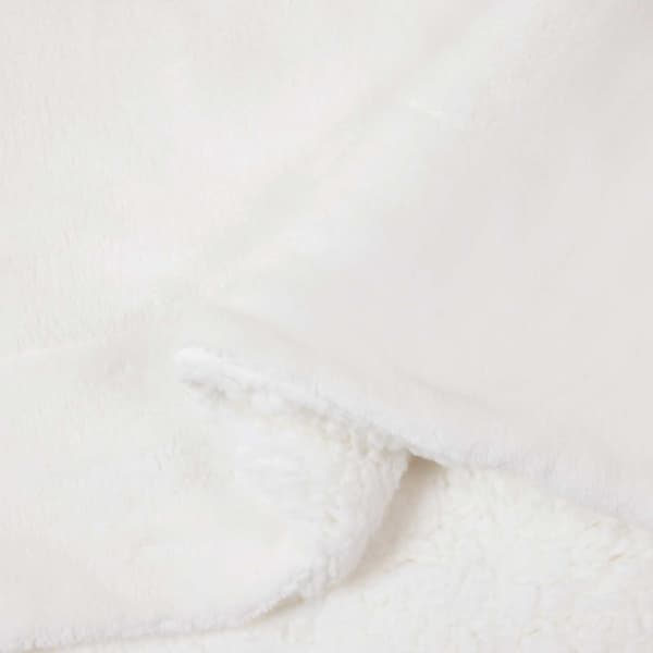 Kastetæppe Hvid 150 x 200 cm Fleece