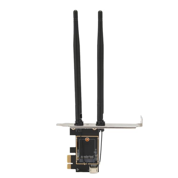 M.2 til PCIe Utvidelseskort 6dB Dobbel Antenne Stabil Tilkobling Fleksibel M.2 til PCIe Adapter for Stasjonær Datamaskin