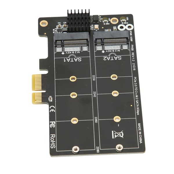 Adapterkort M.2 SATA til PCIE Dual Disk Array Kort Transmisjonsstabilitet Utvidelseskort