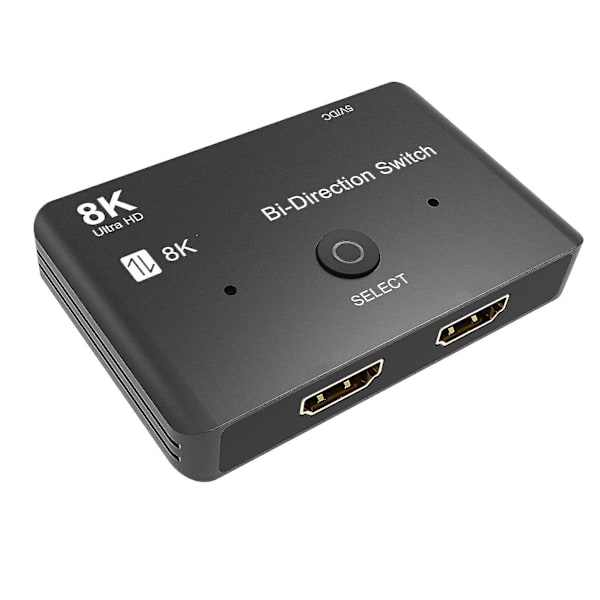 HDMI-kompatibel switcher 8k/60hz splitter 2 porte tovejs manuel switch