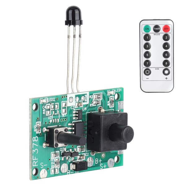 3.7V Solarlampe String Controller Modul Kredsløbskort med Fjernbetjening til Solar String Lights