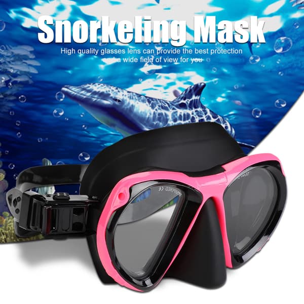 KEEP DIVING Snorkelmaske til voksne Undervandsudstyr Rose Rød