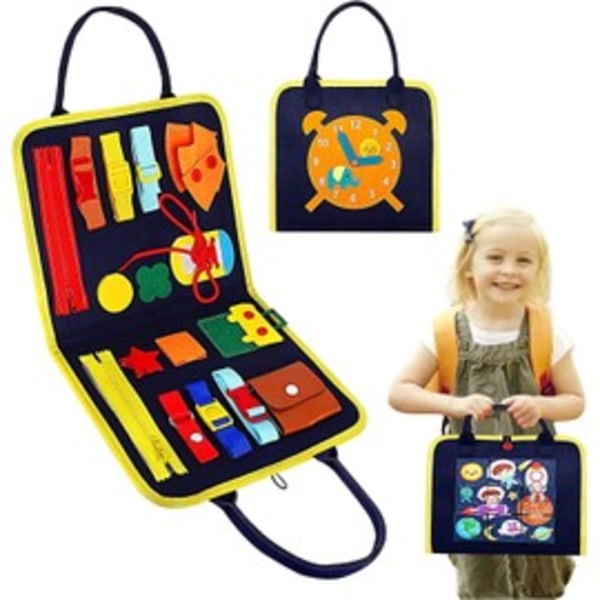 Upptagen bräda för barn Montessori Toy, Educational Toys Base Educational Game