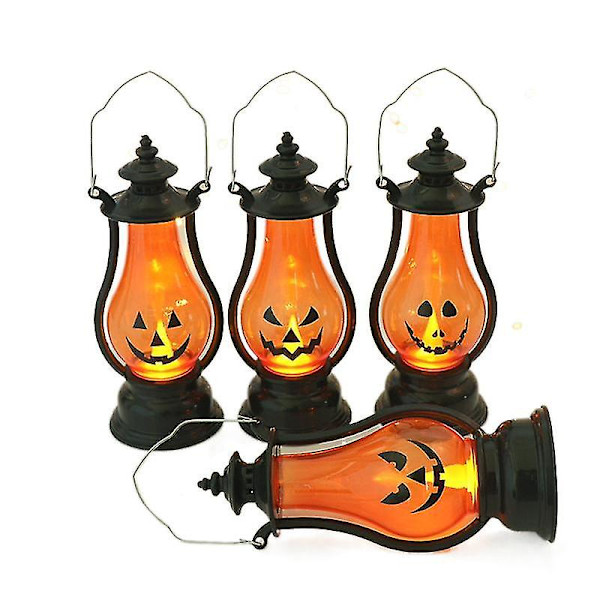 Ny Halloween Pumpa Lykta Barn Lykta Semester Atmosfär Rekvisita Halloween Dekorationer Ponny lampa Large B