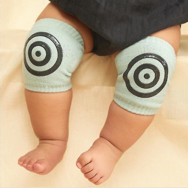 Benvarmere nyfødt baby sikkerhetsbomull krypende sokker benknebeskytter Style 1 light gray