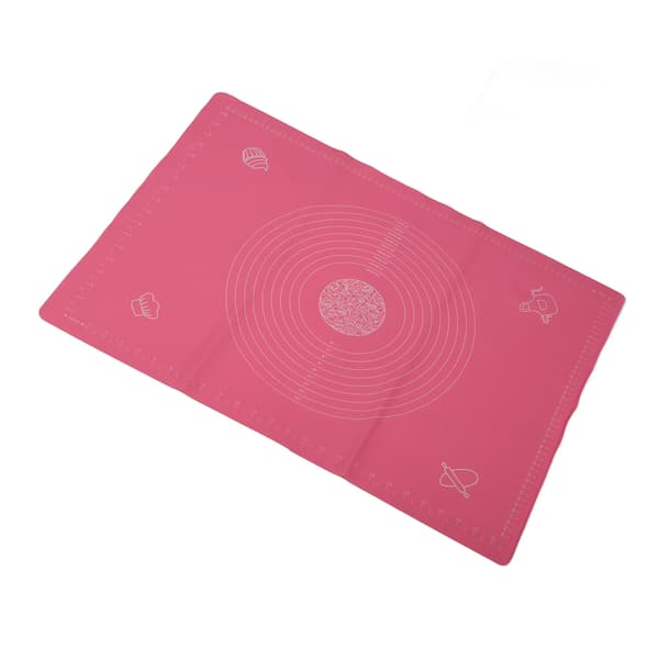 Silikon Non-Stick Kavlingsmatta 50x70cm Rosa Bakverkstillbehör