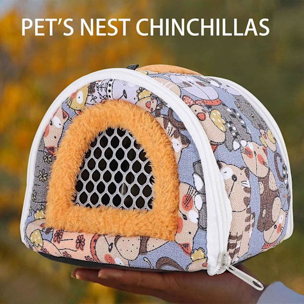 Bärbar Smådjur Igelkottsväska Utomhusresor Marsvin Råtta Chinchillas Bärpåse multicolor