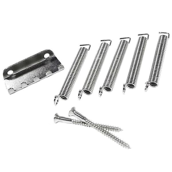 2-pack elgitarr tremolo fjäderklo-kit, tremolostallfjäderersättning, för ST-stil låsande tremolosystem Silver