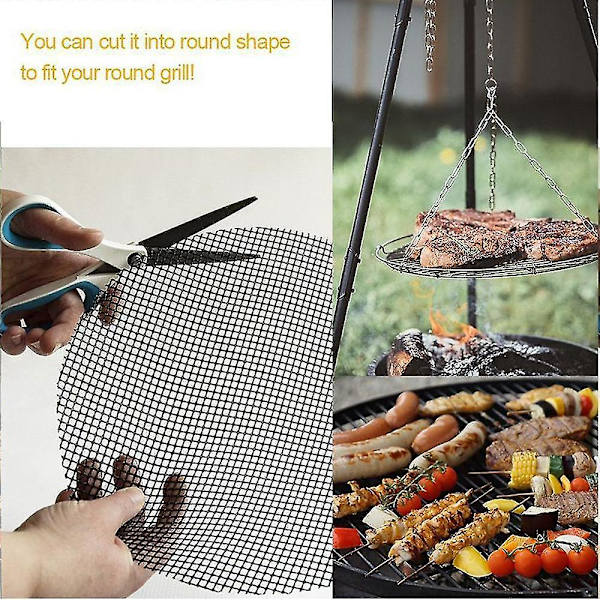 Grillmatta med mesh , 100 % non-stick grillnät