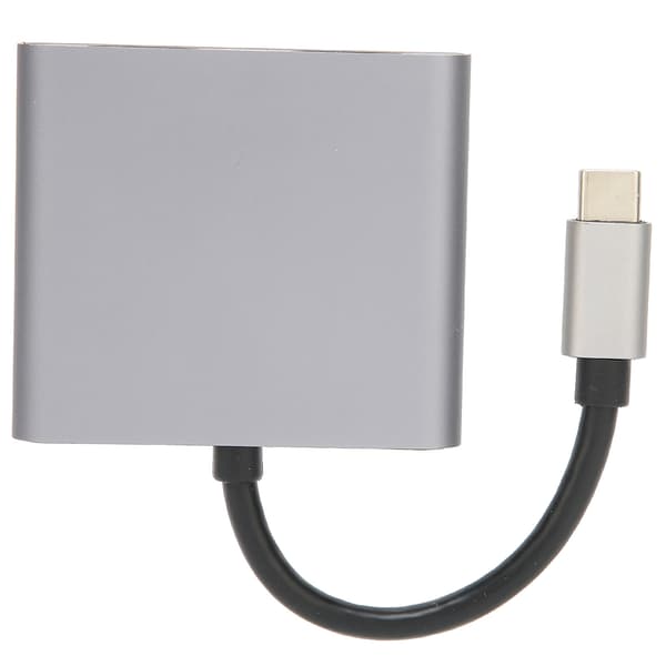 USB-C - Dual HDMI -sovitin 4-in-1 4K 5 Gbps 60W latausasema OS X:lle
