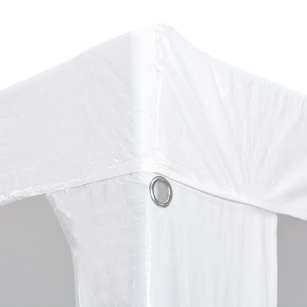 【BQ】vidaXL Partytelt PE 3x6 m hvit White Vit