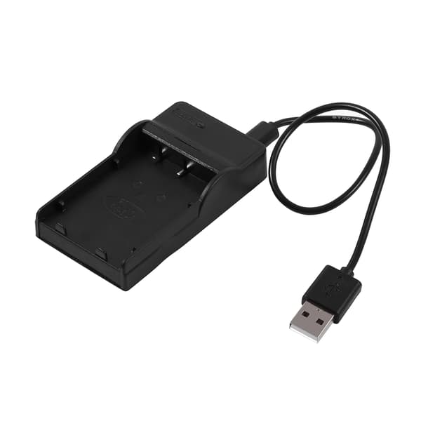 USB-batterilader for Olympus BLS1/BLS5/BLS50 og Fuji FNP140