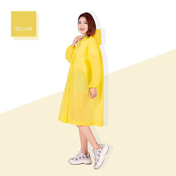 Vattentät jacka Eva Button Hooded Regnjacka