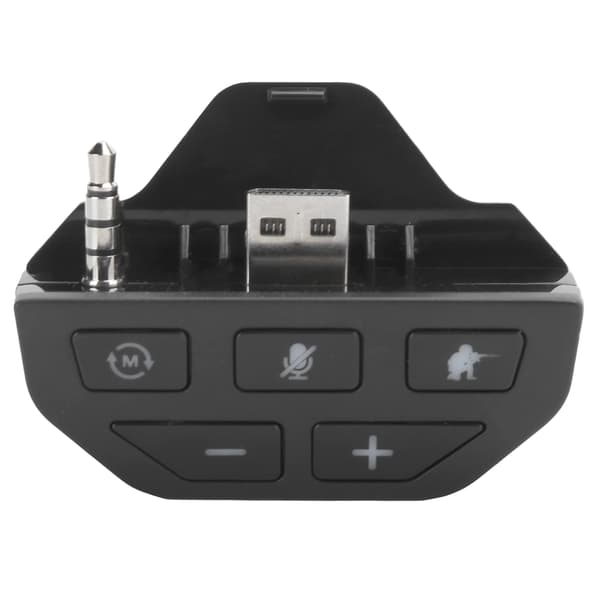 Headset Adapter Controller Lydadapter Hovedtelefon Konverter til Xbox One Trådløs Gamepad Sort