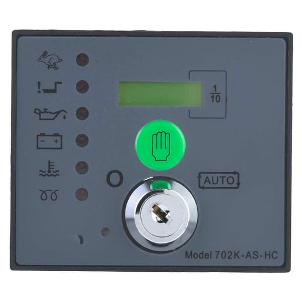 DSE702AS Elektronisk manuell start generator kontrollermodul kontrollpanel LCD-skjerm