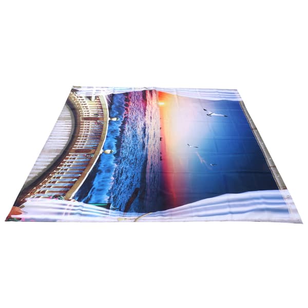 Vattentätt Duschdraperi med Krokar 150x180 cm Hem Badrum Dekoration